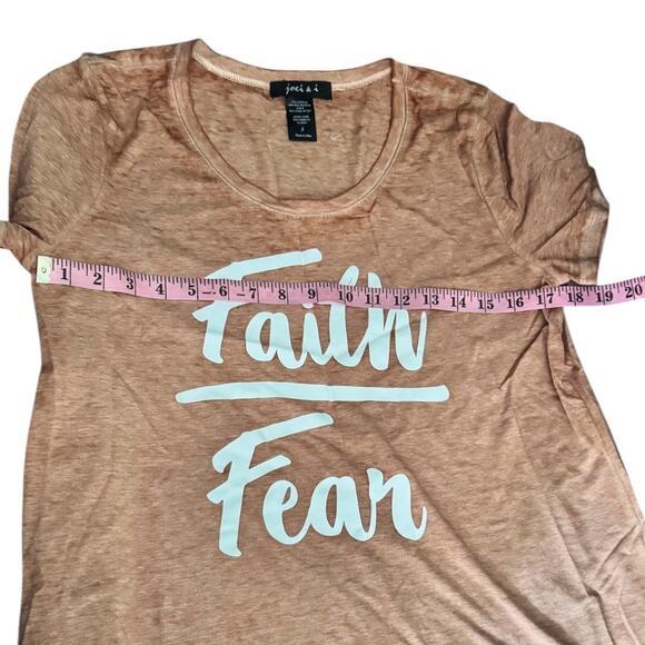 Joei & I Faith  Short Sleeve Crew Neck Womens Graphic Tee Size S - Picture 6 of 7